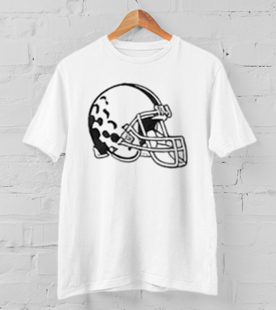 Todd Monken Browns Helmet Polo T-Shirt