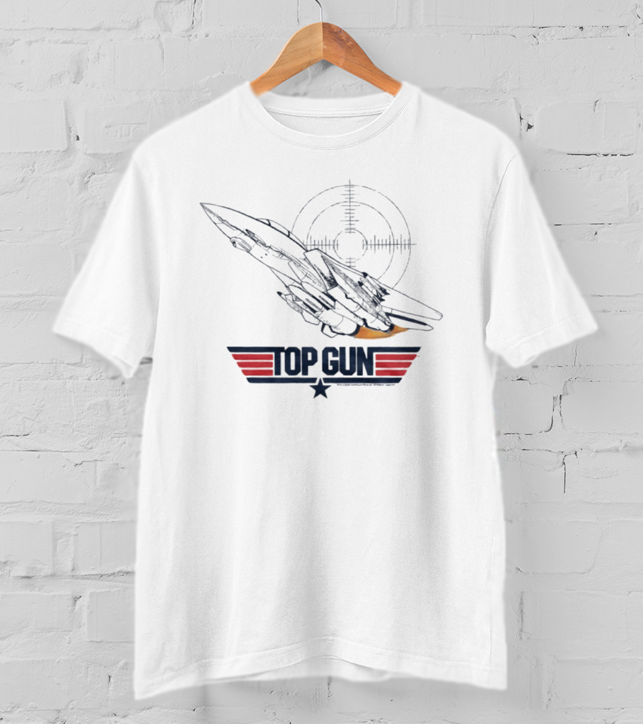 Top Gun F 14 Tomcat Fighter Jet Target T-Shirt