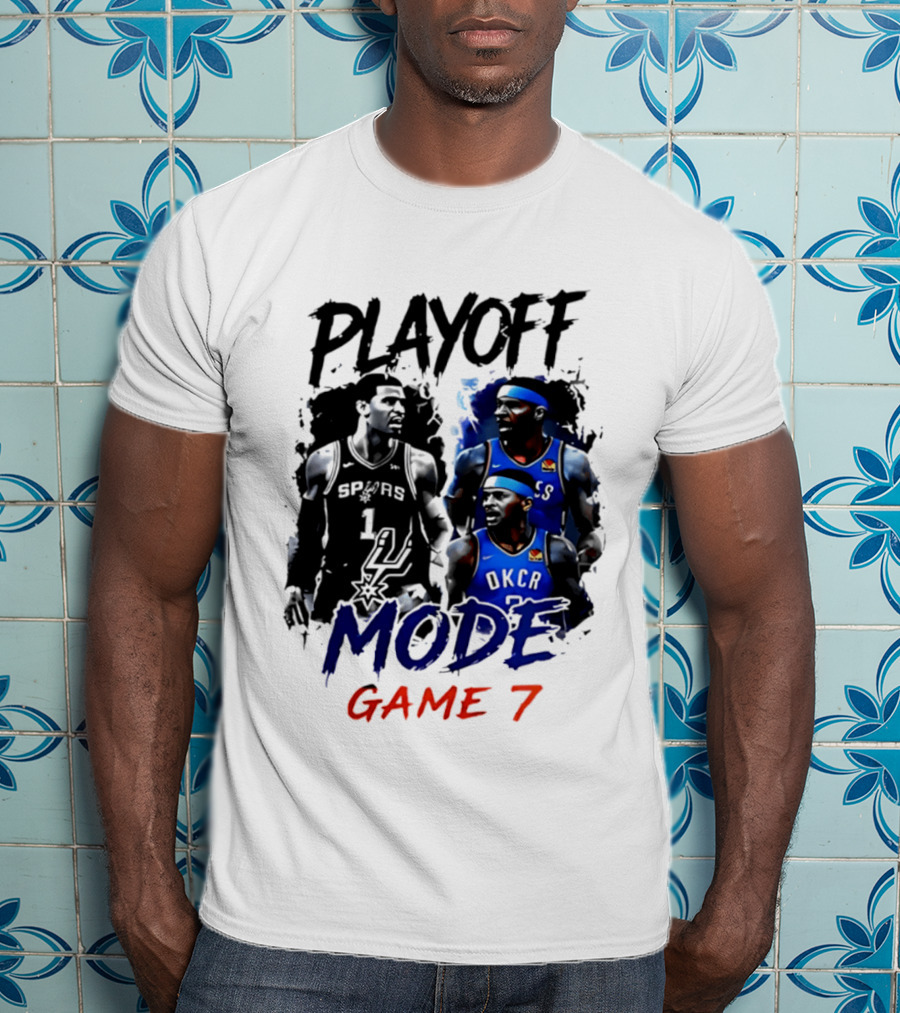 Playoff Mode Game 7 Victor Wembanyama San Antonio Spurs Vs Shai Gilgeous Alexander Oklahoma City Thunder T-Shirt