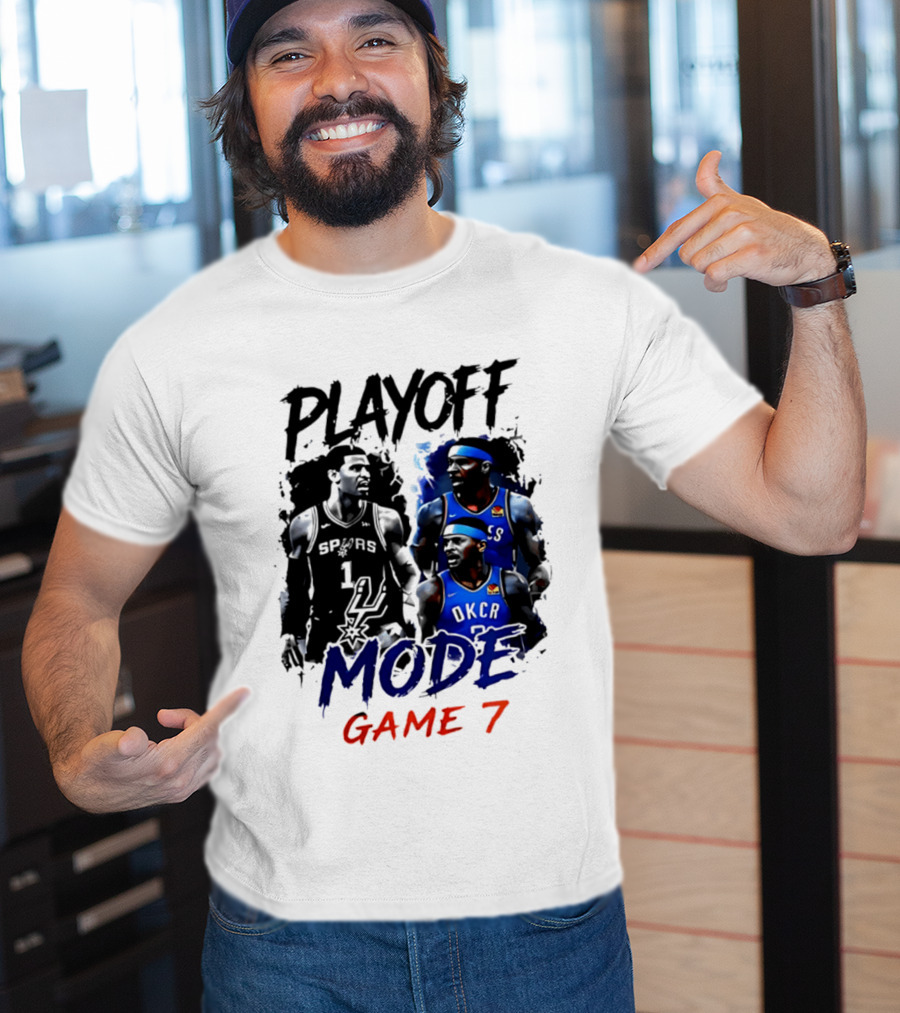 Playoff Mode Game 7 Victor Wembanyama San Antonio Spurs Vs Shai Gilgeous Alexander Oklahoma City Thunder T-Shirt