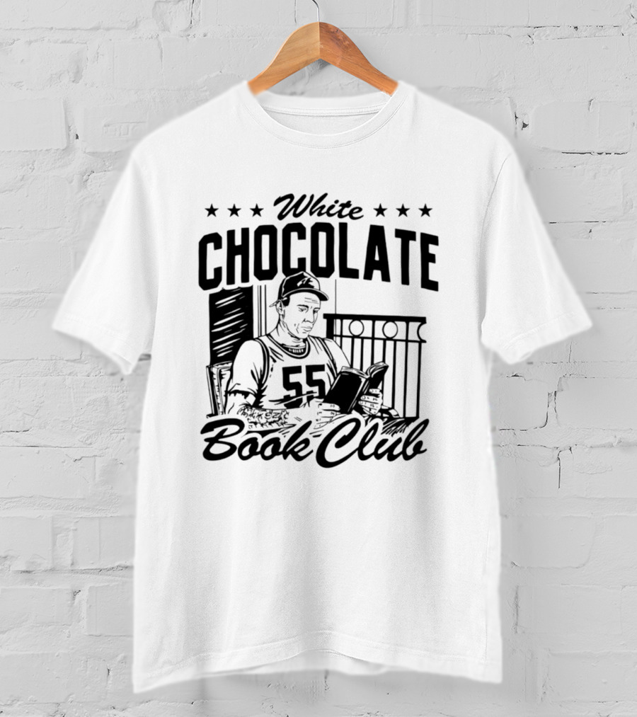 White Chocolate Book Club 55 Star Jersey Reader T-Shirt
