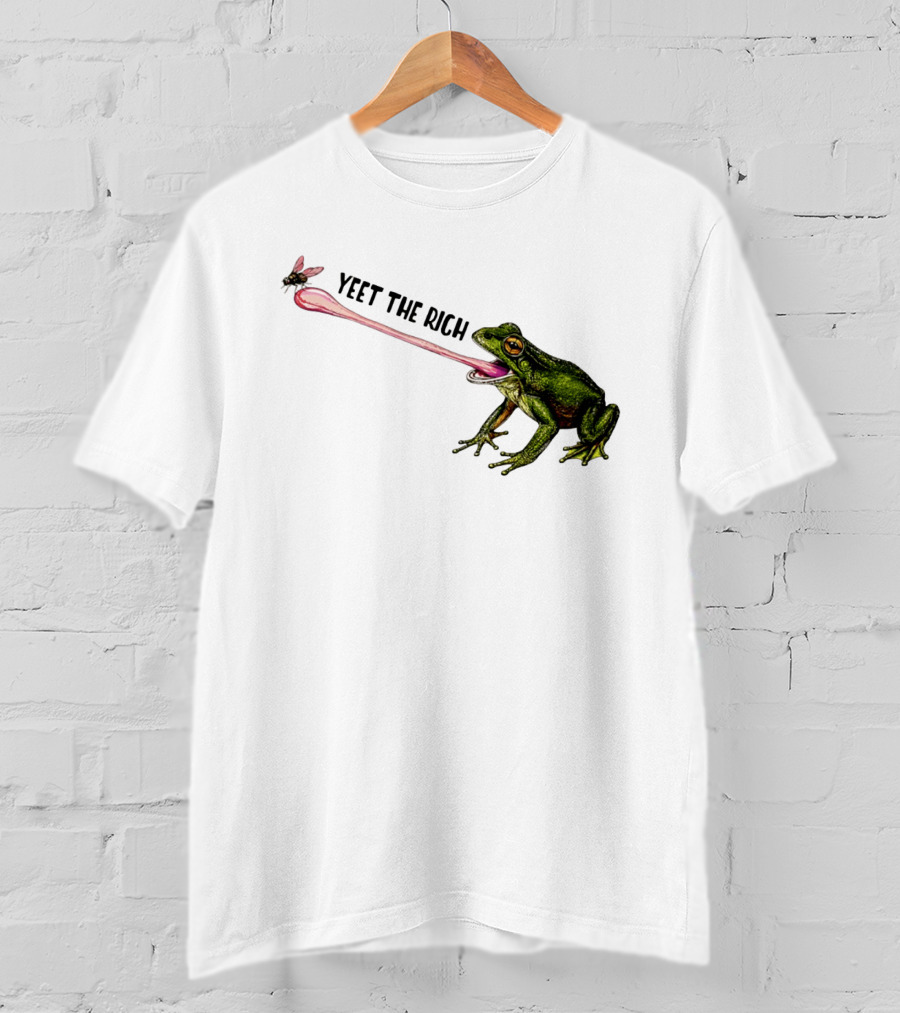 Yeet The Rich Frog With Fly Tongue Capture T-Shirt