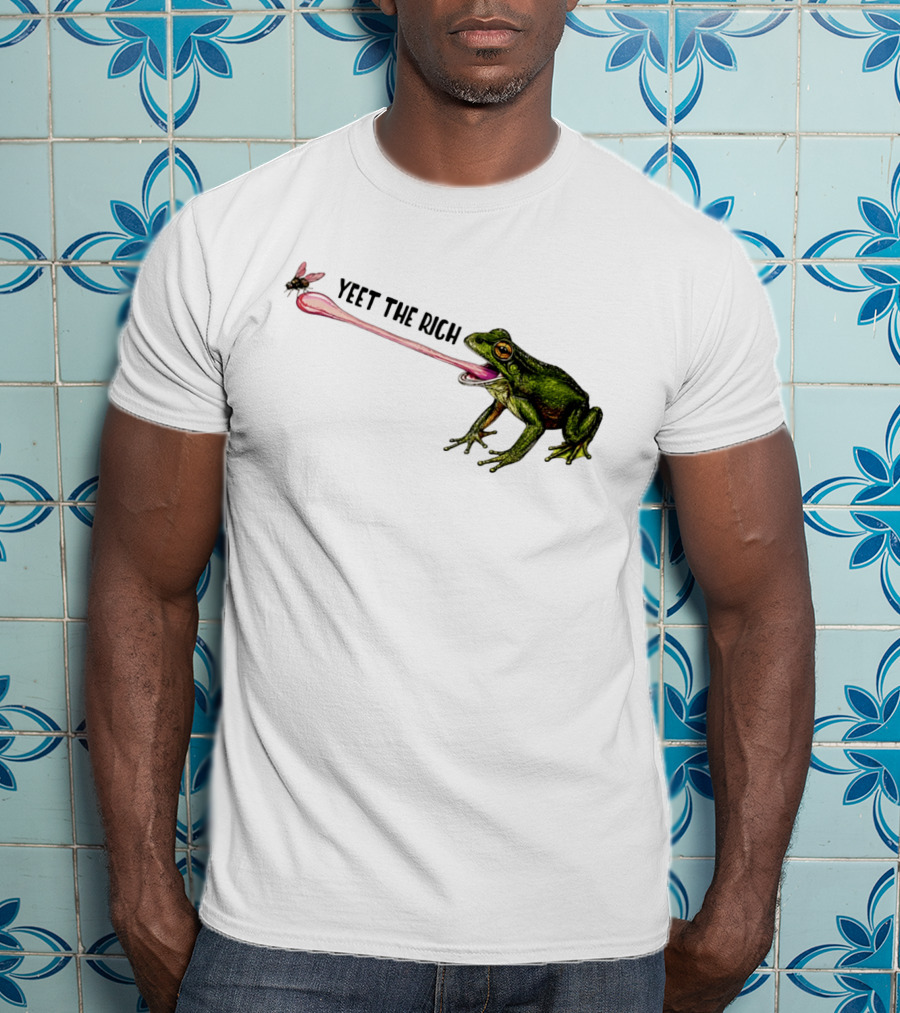 Yeet The Rich Frog With Fly Tongue Capture T-Shirt