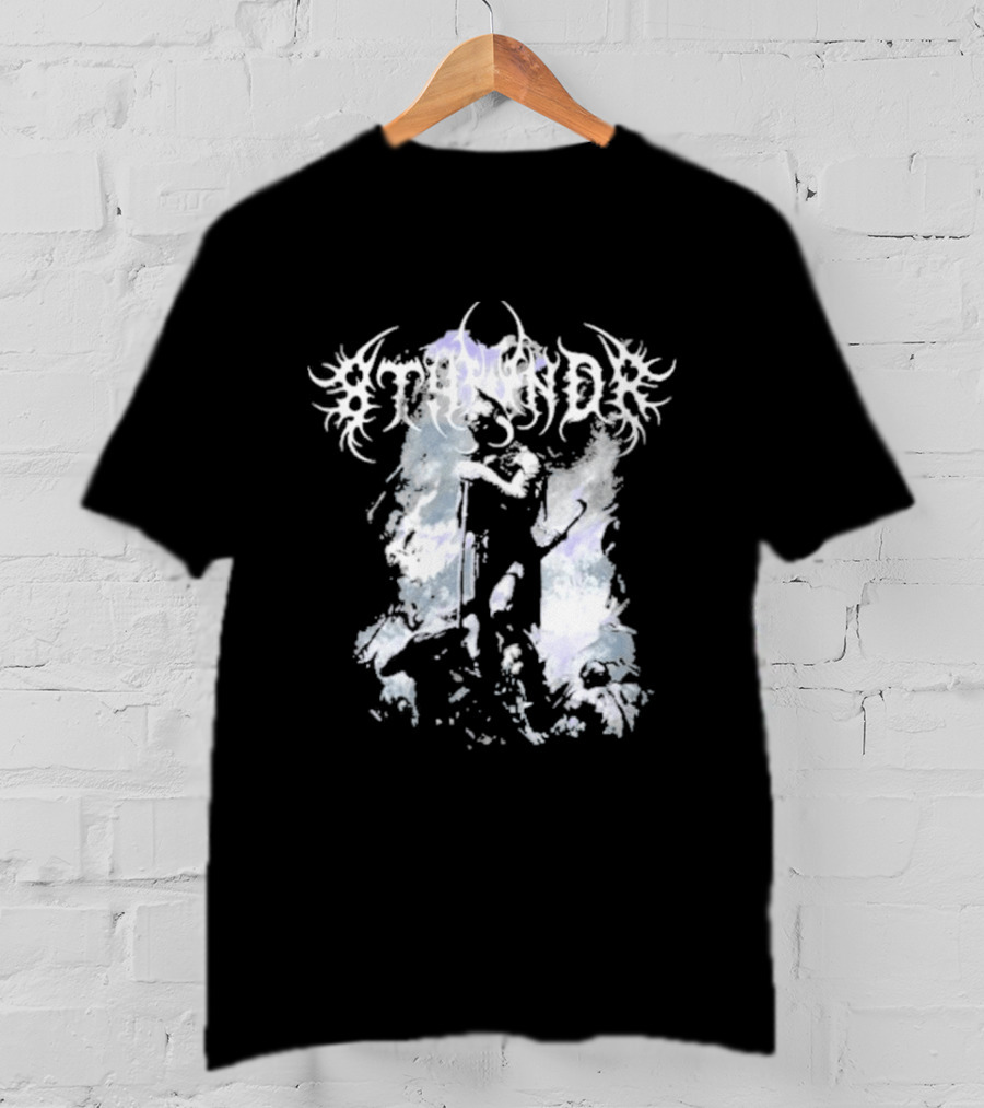 8Thwndr Hellfire Gothic Aesthetic Demon Artistry Ethereal Demon Wings T-Shirt