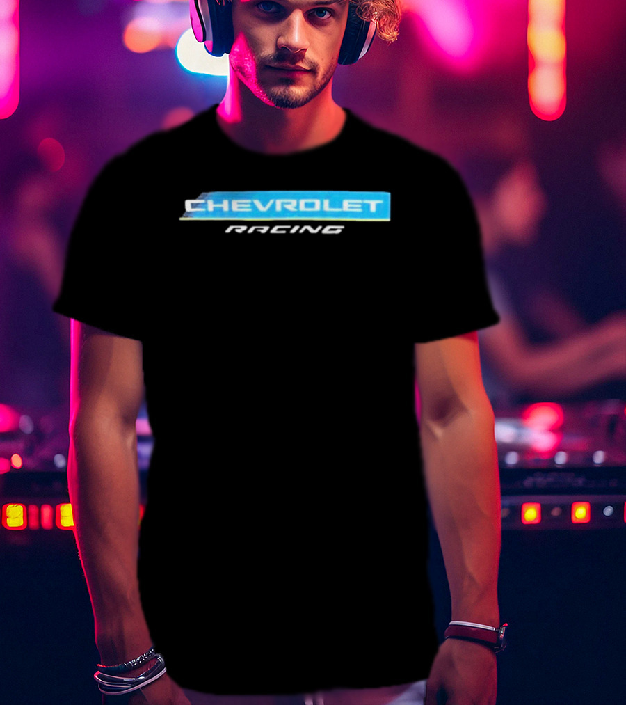 Chevrolet Racing Blue And White T-Shirt