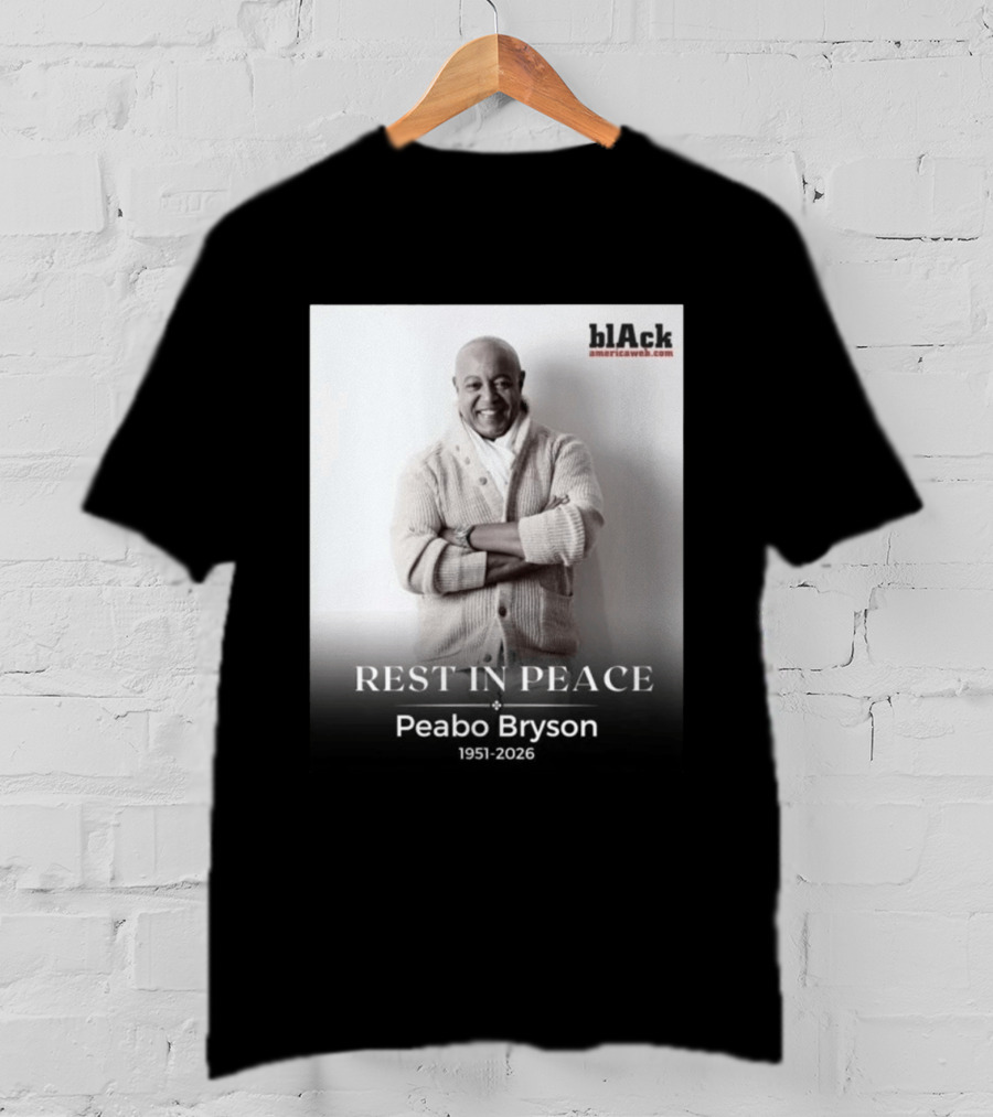 Rest In Peace Peabo Bryson 1951 2026 Black Americaweb T-Shirt