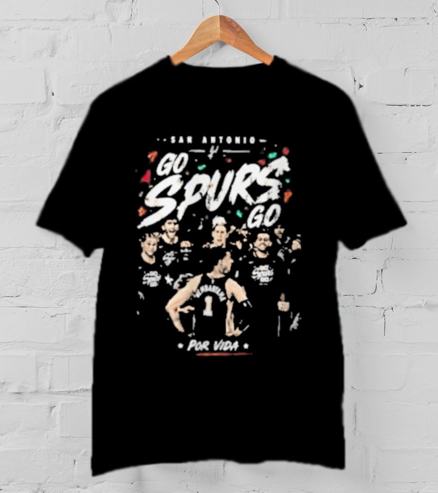 San Antonio Spurs Wembanyama Por Vida Spurs 60 Basketball Team T-Shirt