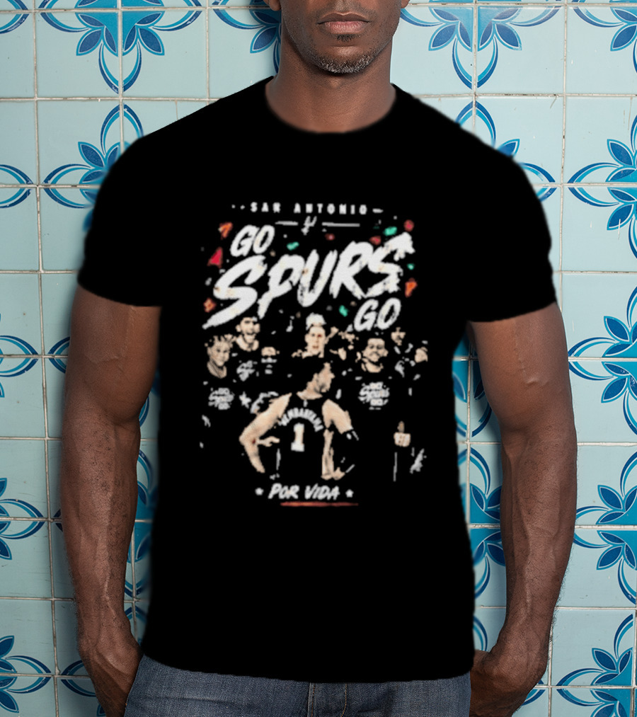 San Antonio Spurs Wembanyama Por Vida Spurs 60 Basketball Team T-Shirt