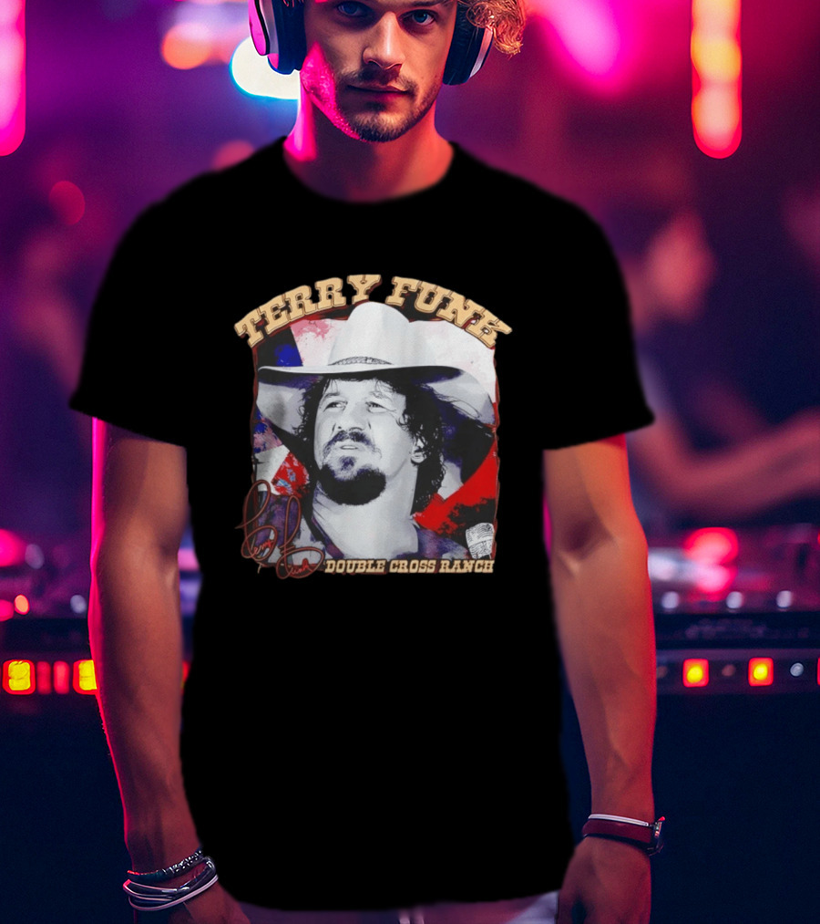 Terry Funk Double Cross Ranch WWE Cowboy T-Shirt