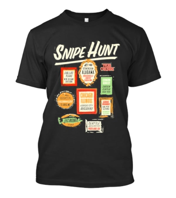 Snipe Hunt Tyler Childers Frames 2026 Tour Chicago Illinois Cincinnati Ohio Portland Maine T-Shirt