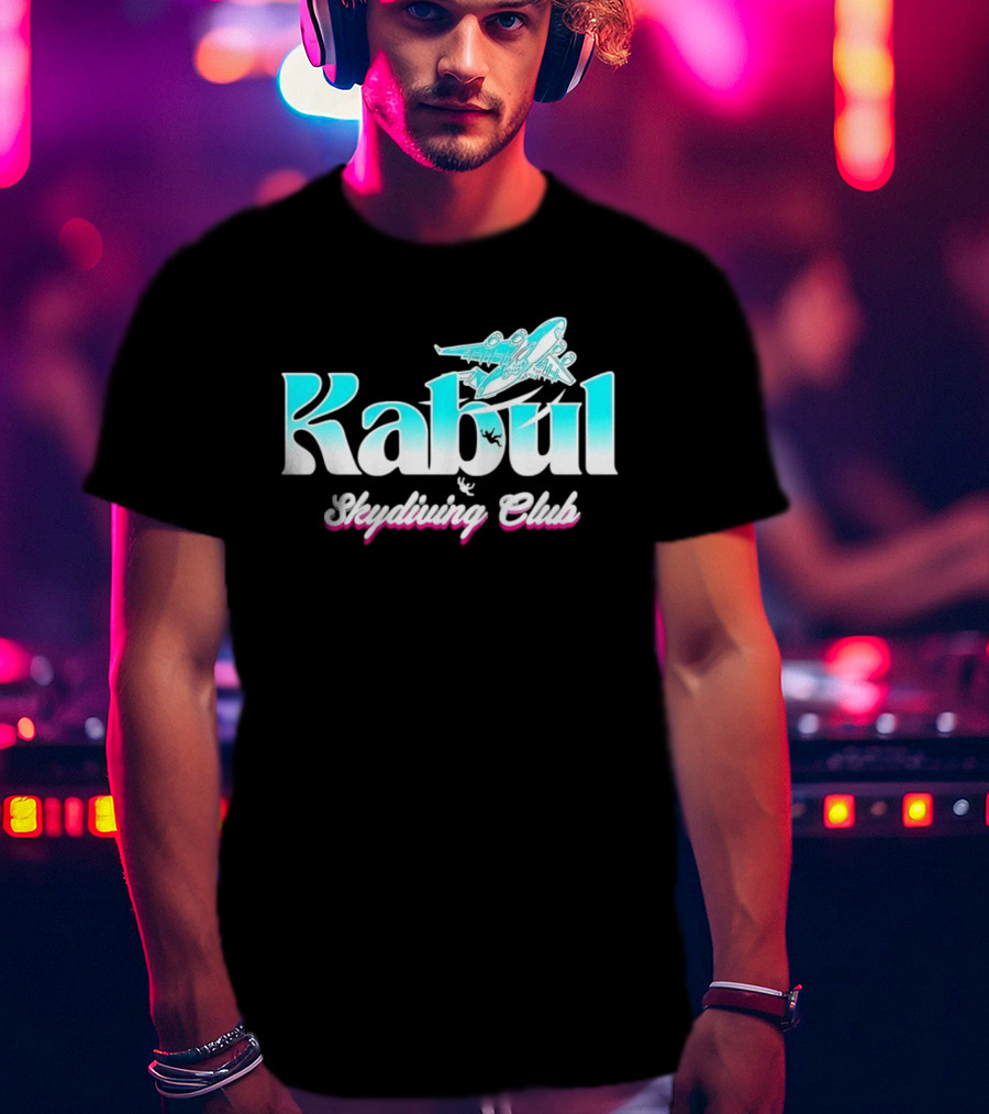 Kabul Skydiving Club Airplane Adventure T-Shirt