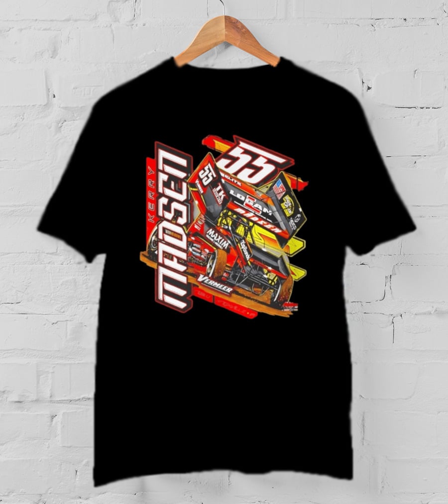 Kerry Madsen 55 Vermeer Logan Madsen Racing Sprint Car Maxim Too Much Grip T-Shirt