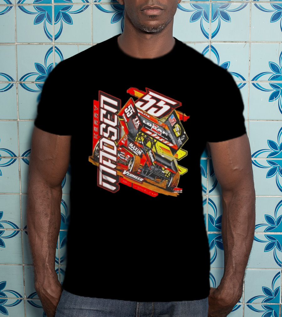 Kerry Madsen 55 Vermeer Logan Madsen Racing Sprint Car Maxim Too Much Grip T-Shirt