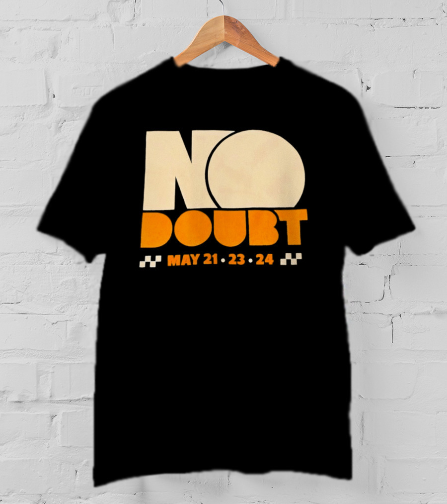 No Doubt Tour May 21 23 24 Checkered T-Shirt