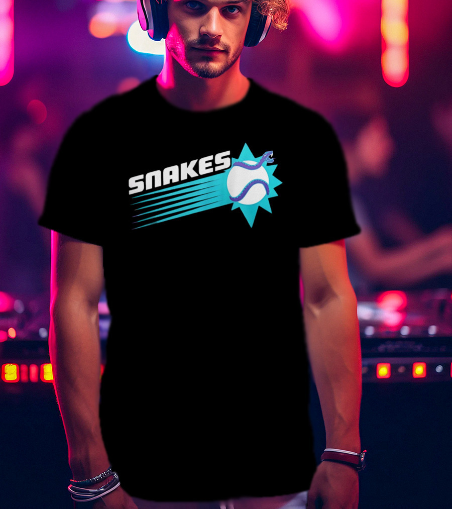 Arizona Snakes Baseball Team Serpentine T-Shirt