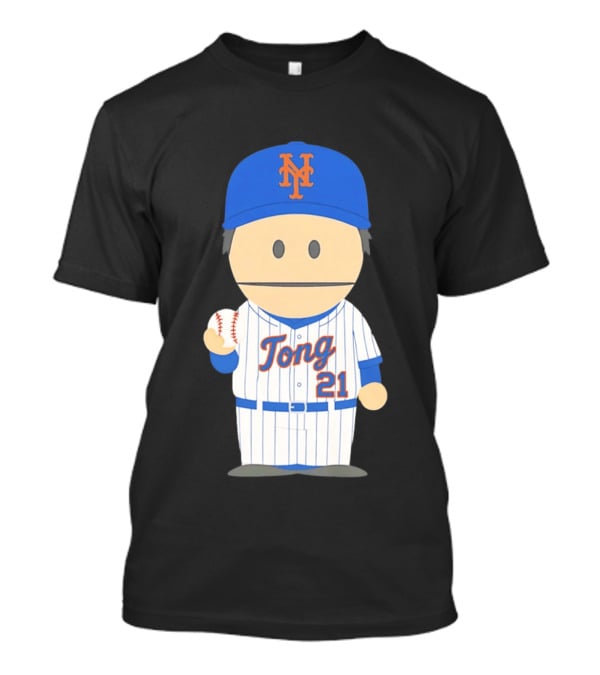 New York Mets Jonah Tong Canadian Canon 21 Baseball T-Shirt