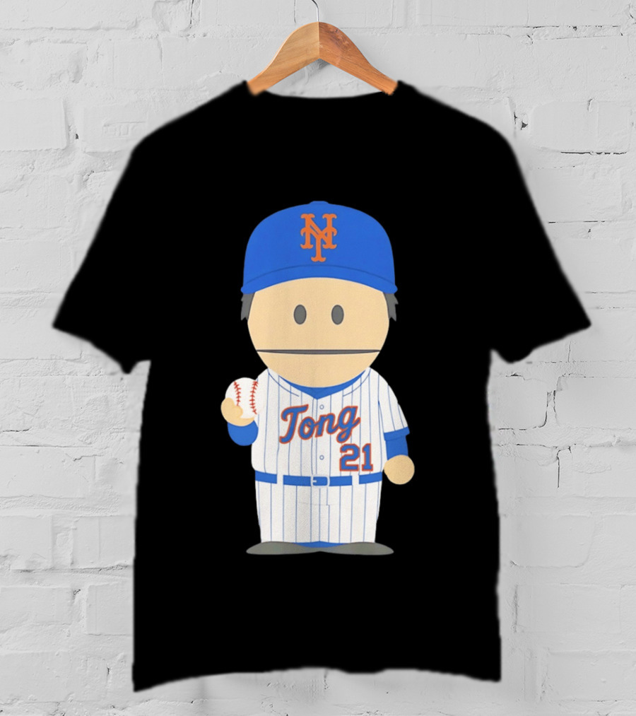 New York Mets Jonah Tong Canadian Canon 21 Baseball T-Shirt