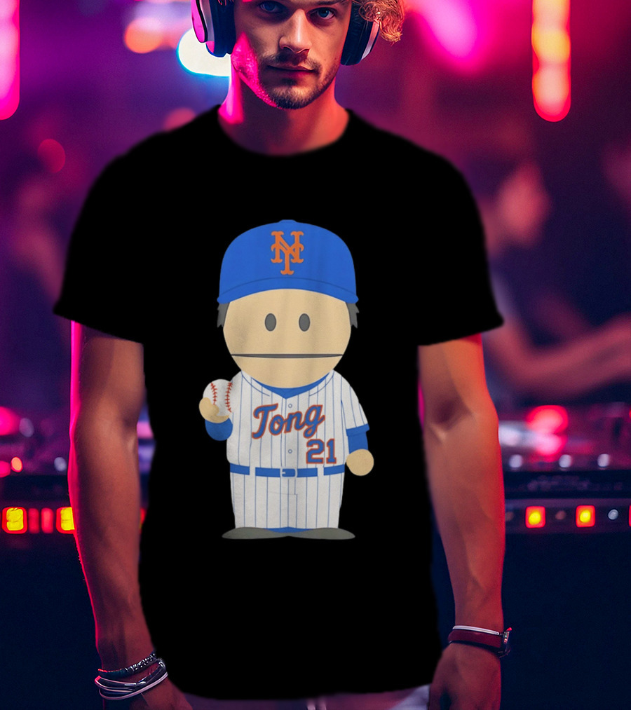 New York Mets Jonah Tong Canadian Canon 21 Baseball T-Shirt