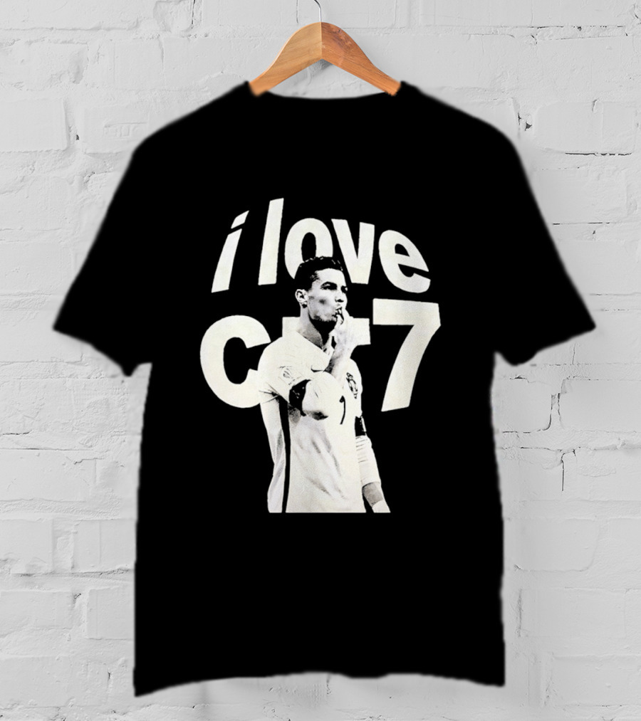 Cristiano Ronaldo I Love CR7 Image Al Nassr GOAT T-Shirt