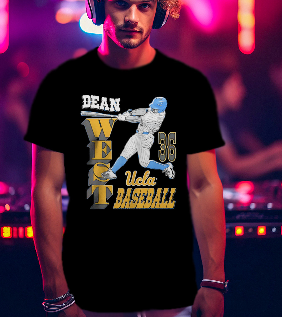 Dean West UCLA Baseball 36 NCAA T-Shirt