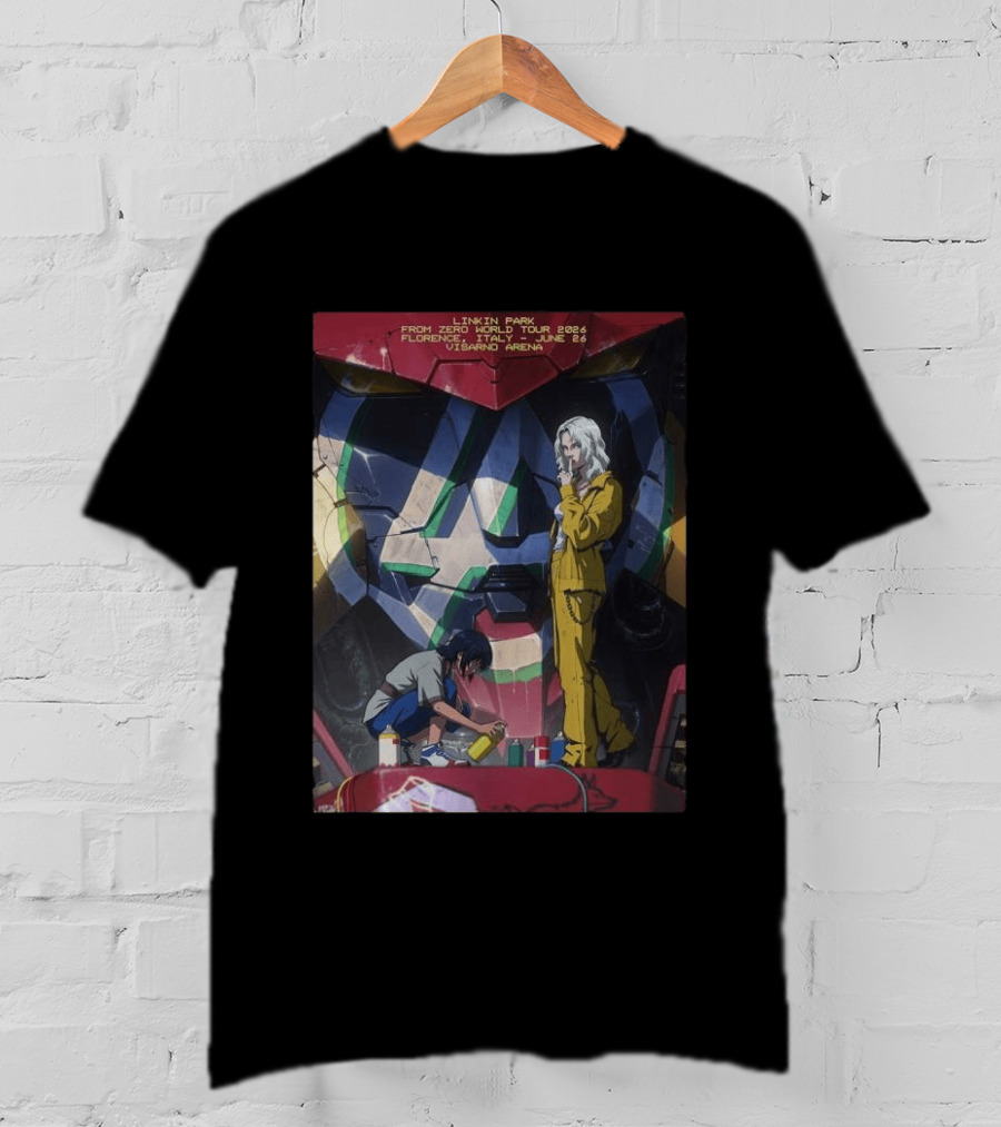 Linkin Park From Zero World Tour 2026 Florence Italy June 26 Visarno Arena T-Shirt
