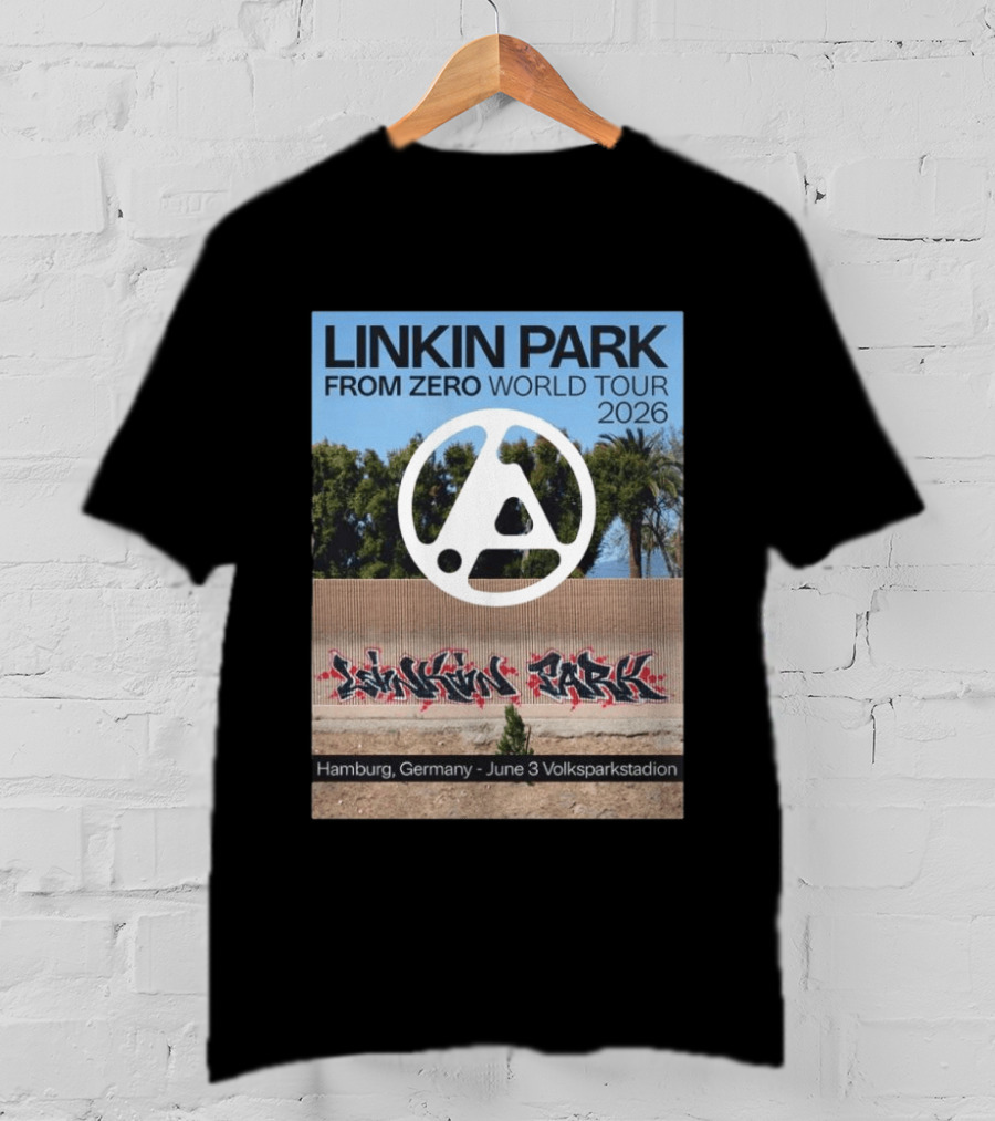 Linkin Park From Zero World Tour 2026 Hamburg Germany June 3 Volksparkstadion T-Shirt