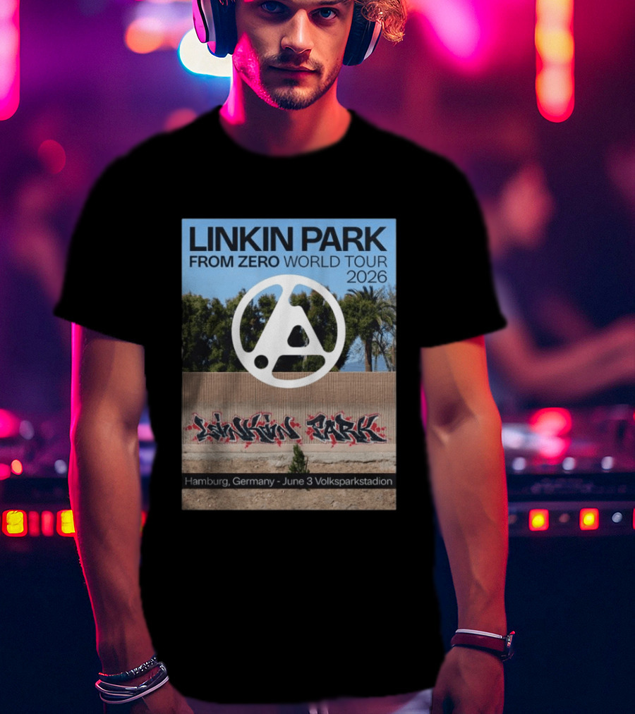 Linkin Park From Zero World Tour 2026 Hamburg Germany June 3 Volksparkstadion T-Shirt