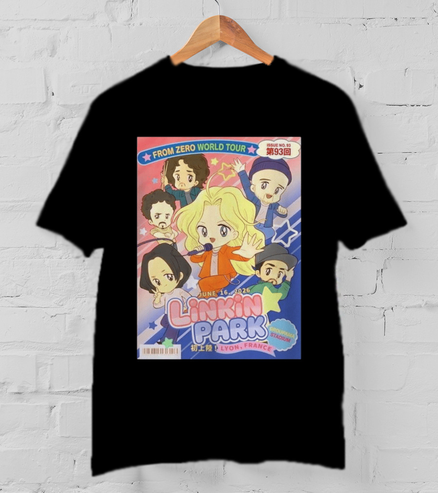 Linkin Park From Zero World Tour Issue No. 93 Lyon France Groupama Stadium June 16 2026 T-Shirt