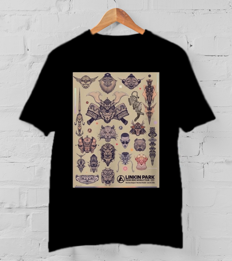 Linkin Park From Zero 2026 World Tour June 28 Werchter Parklife Belgium By Jose Mertz T-Shirt