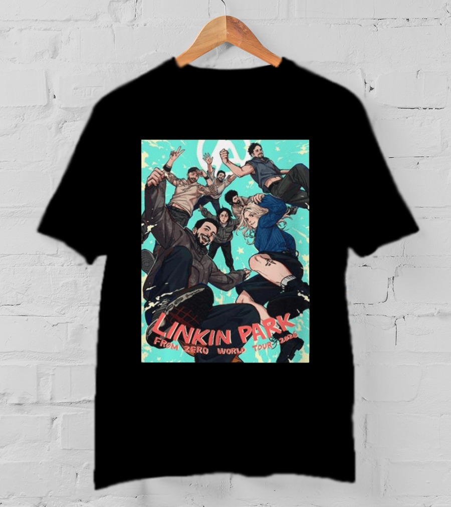 Linkin Park From Zero World Tour 2026 Munich Anime Style Concert T-Shirt