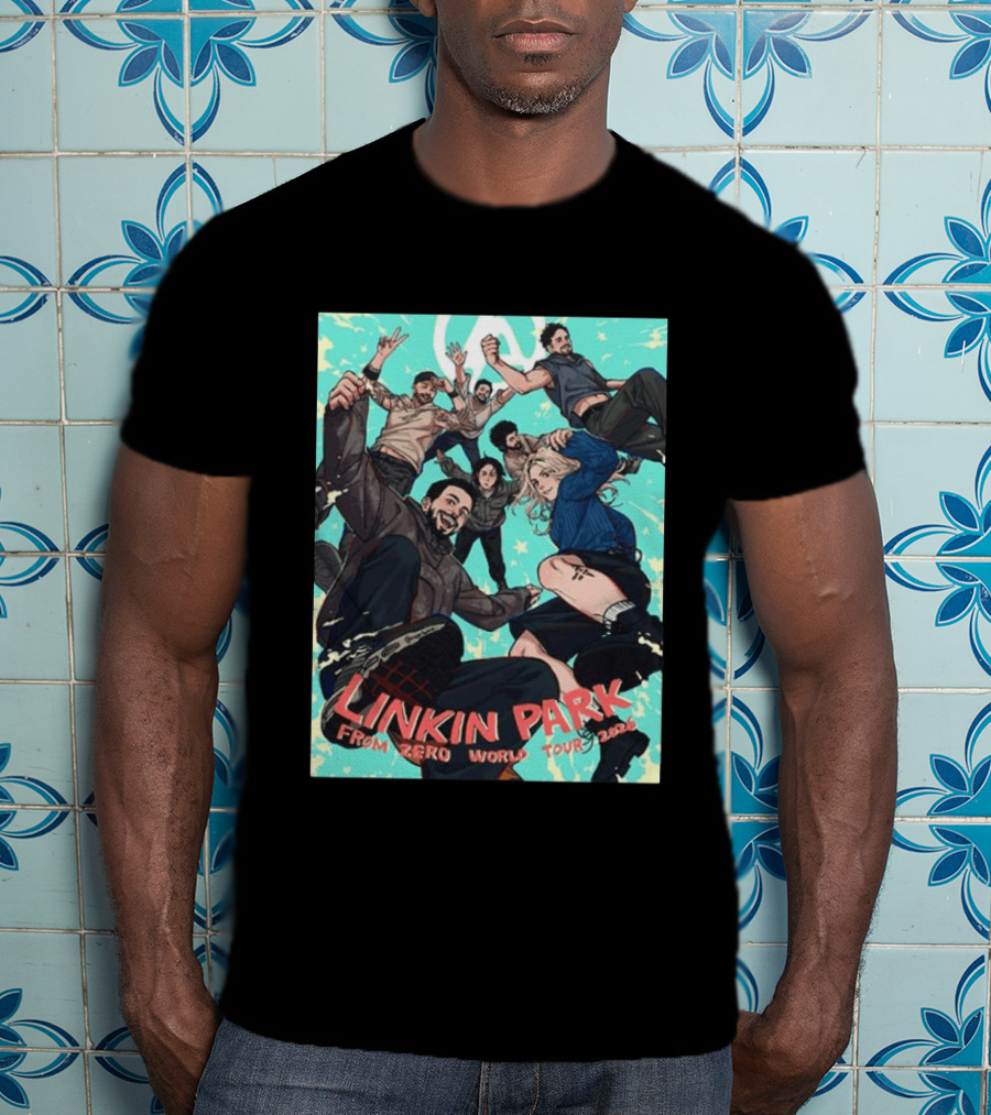 Linkin Park From Zero World Tour 2026 Munich Anime Style Concert T-Shirt