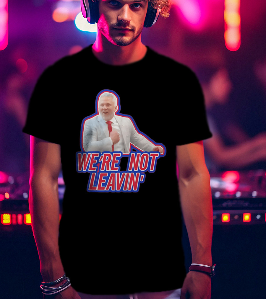 Martin St. Louis We're Not Leavin' Montreal Canadiens T-Shirt