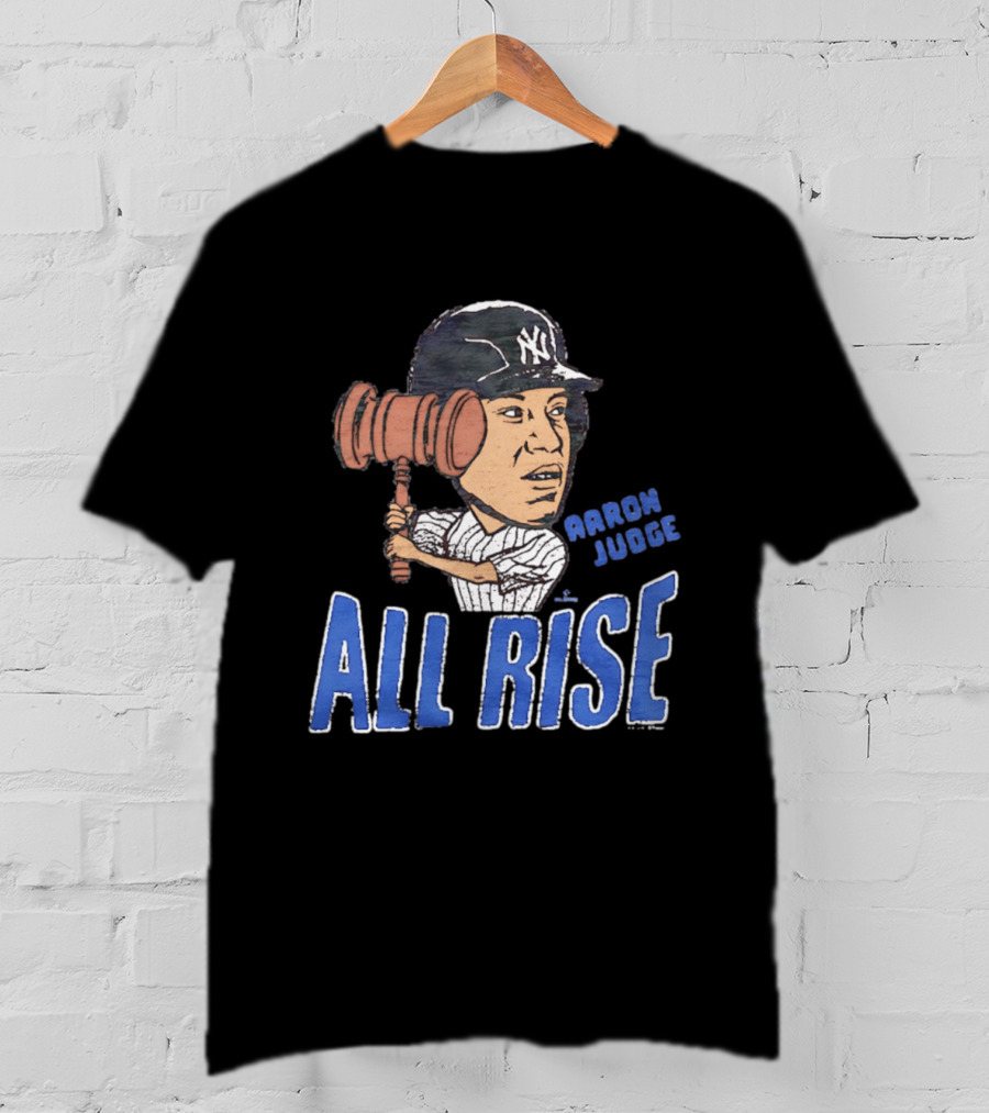 New York Yankees Aaron Judge All Rise Caricature Tri Blend T-Shirt