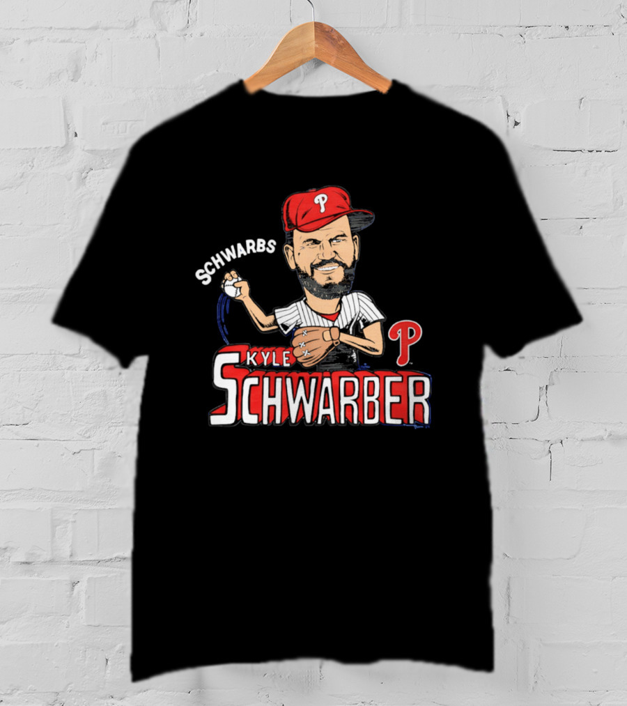 Philadelphia Phillies Kyle Schwarber Caricature Schwarbs Tri Blend T-Shirt
