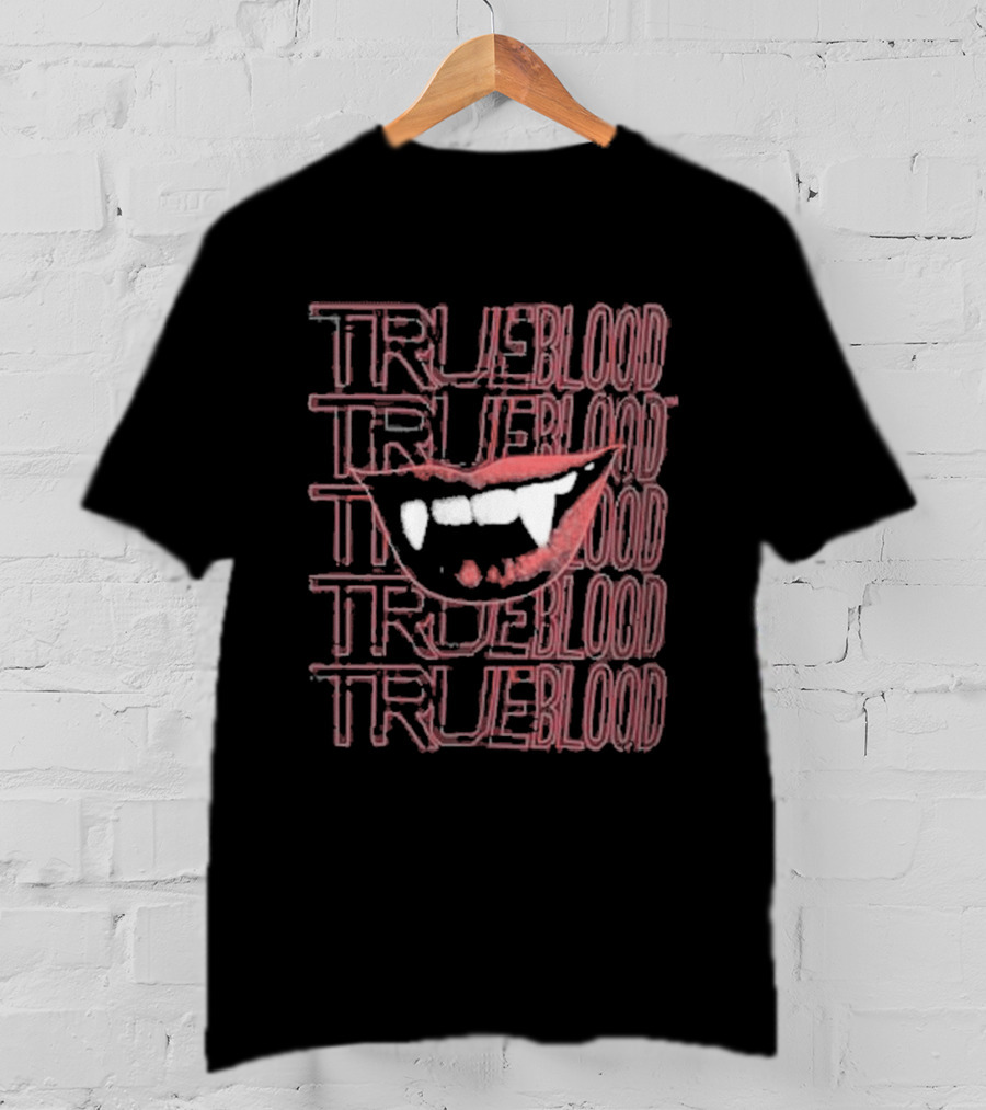 True Blood Vampire Fangs High Waisted Style Collection T-Shirt