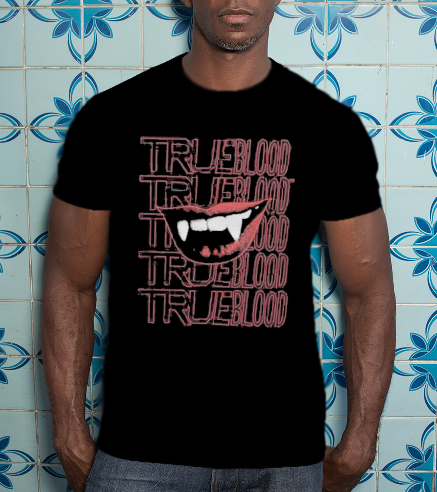 True Blood Vampire Fangs High Waisted Style Collection T-Shirt