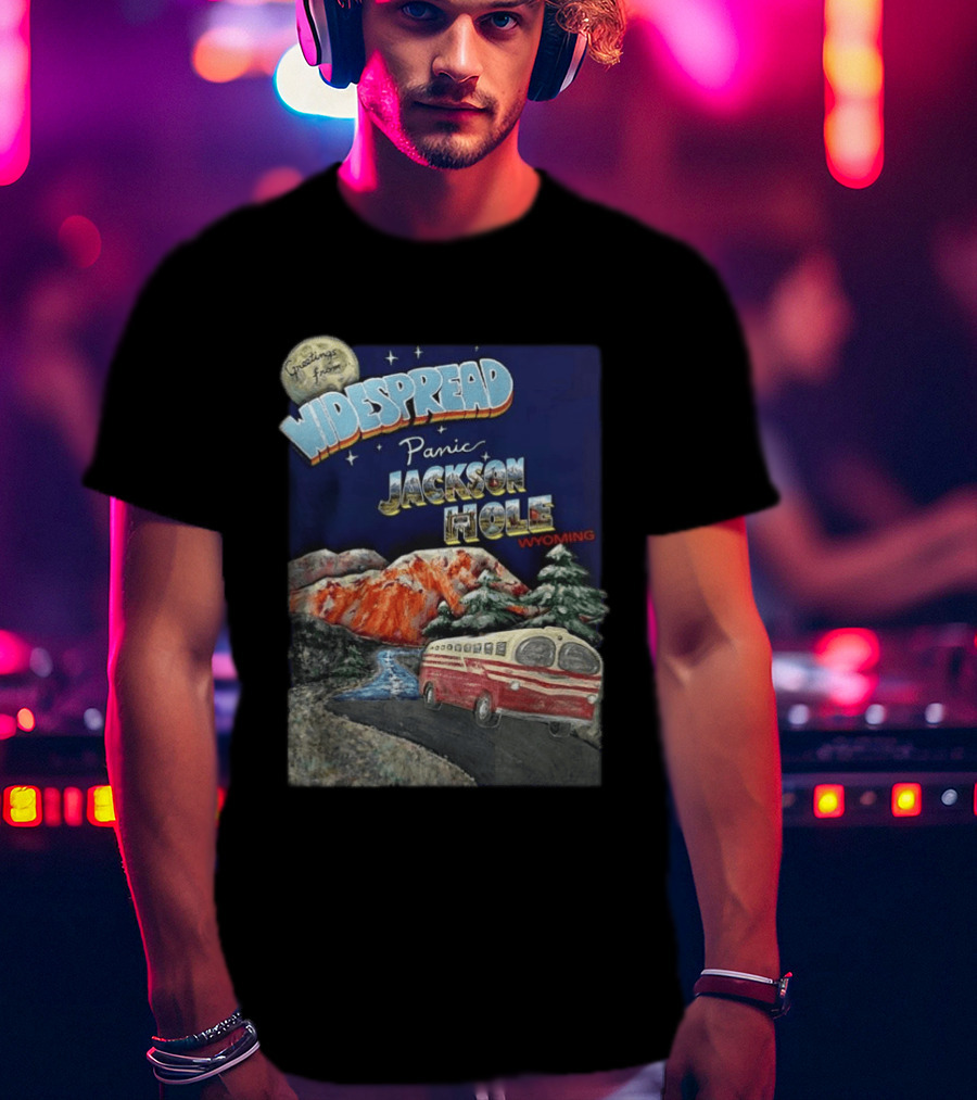 Greetings From Widespread Panic Jackson Hole Wyoming July 5 2026 Show Announce T-Shirt