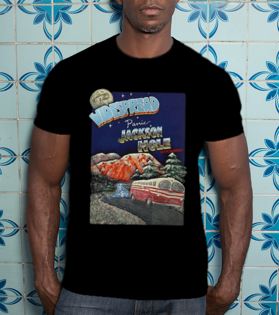 Greetings From Widespread Panic Jackson Hole Wyoming July 5 2026 Show Announce T-Shirt