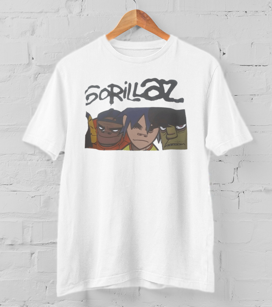 Gorillaz Band Members 2D Russel Hobbs Noodle Murdoc Niccals T-Shirt