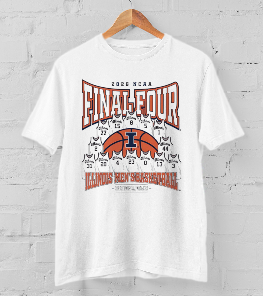2026 NCAA Final Four Illinois Men's Basketball Indianapolis T-Shirt