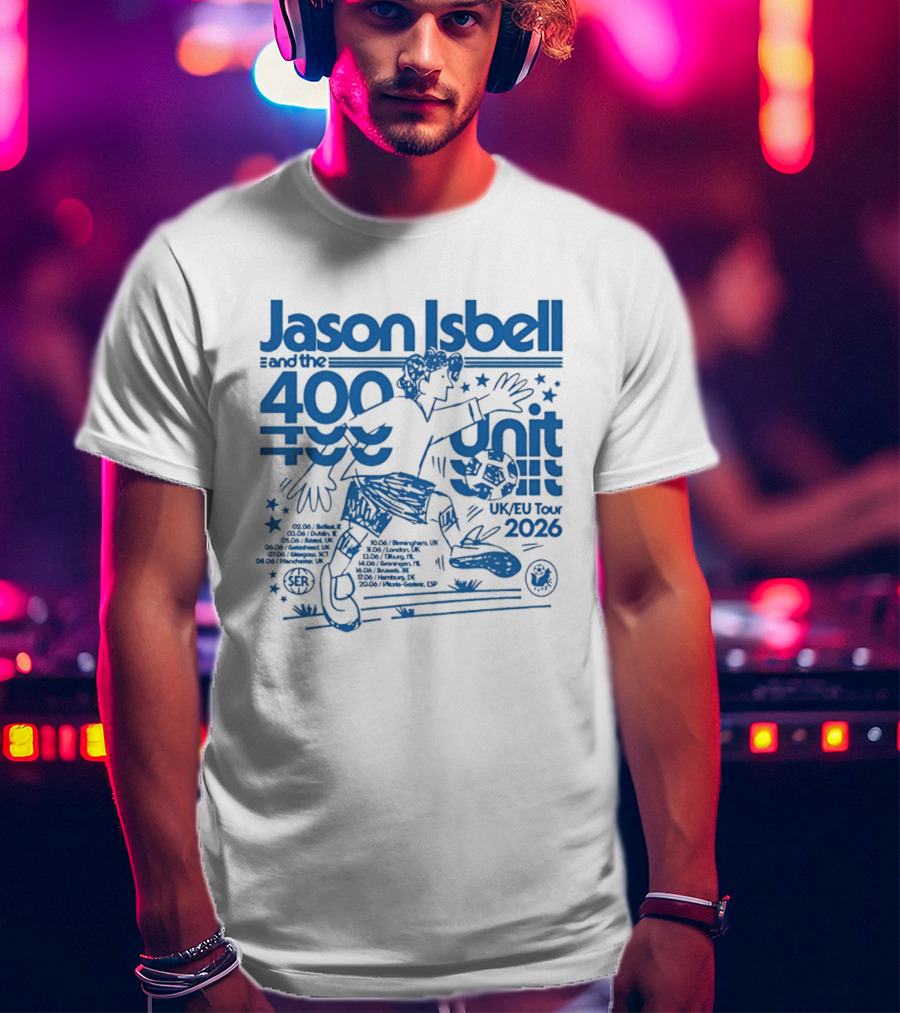 Jason Isbell 400 Unit Live June 2026 Southeastern Records UK EU Tour T-Shirt