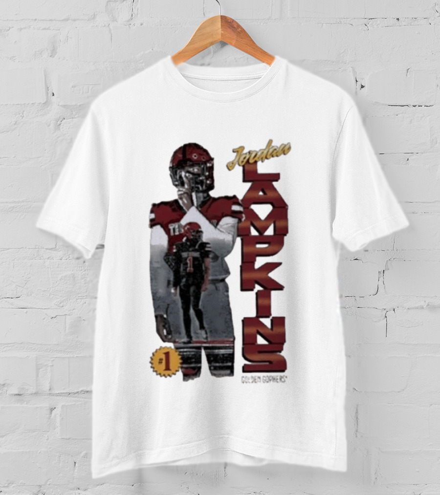Jordan Lampkins 1 Minnesota Golden Gophers Football Player T-Shirt