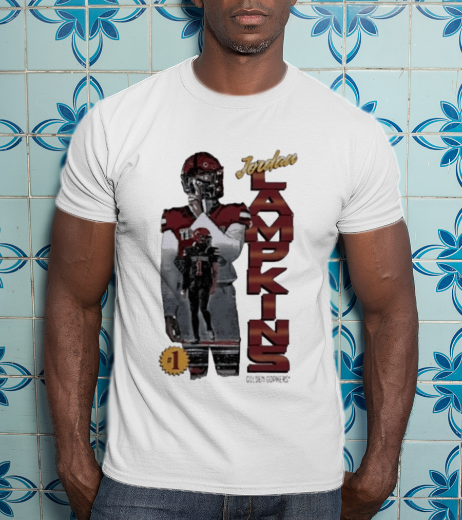 Jordan Lampkins 1 Minnesota Golden Gophers Football Player T-Shirt