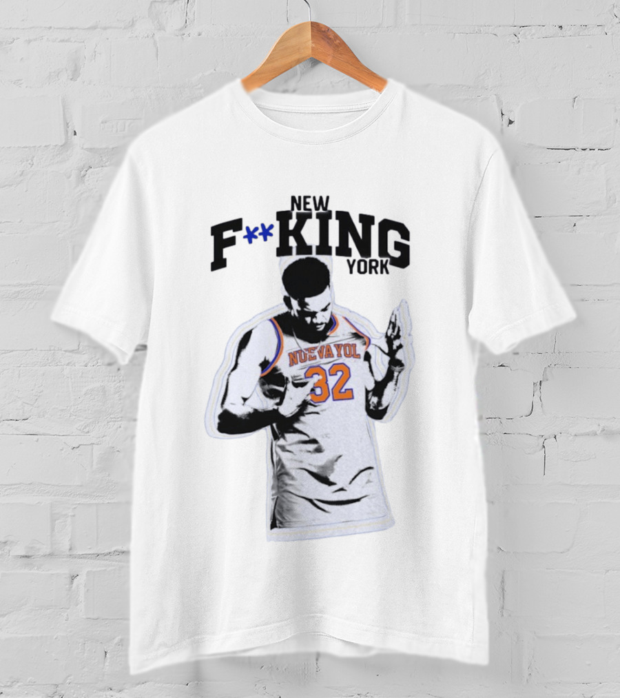 New F**king York Nueva Yol 32 Basketball Player T-Shirt