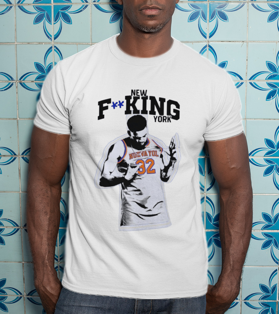 New F**king York Nueva Yol 32 Basketball Player T-Shirt