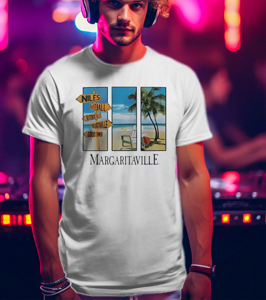 Niles Baseball Mahoning Valley Margaritaville Beach Good Times T-Shirt