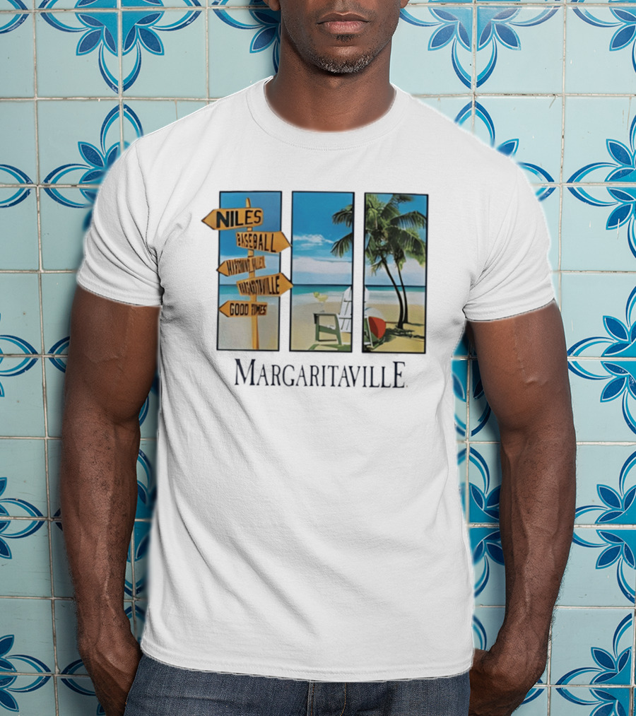 Niles Baseball Mahoning Valley Margaritaville Beach Good Times T-Shirt