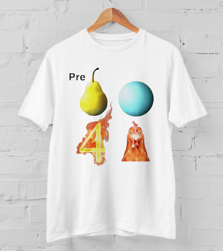 Pre Pear Blue Egg Fire 4 Chicken T-Shirt