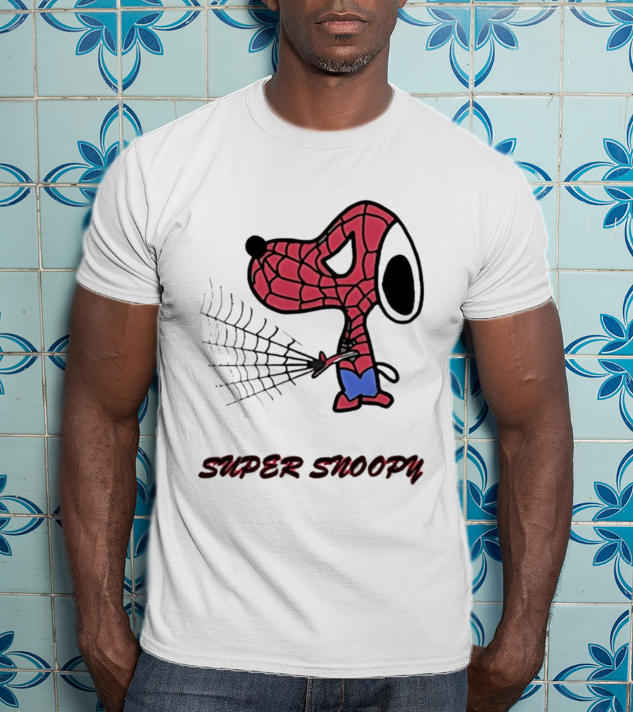 Super Snoopy Spider Man Mashup Pop Culture T-Shirt