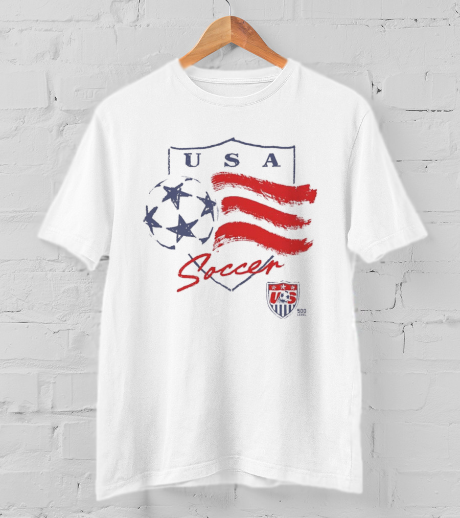 USA Soccer Federation Shield Stars And Stripes Football T-Shirt